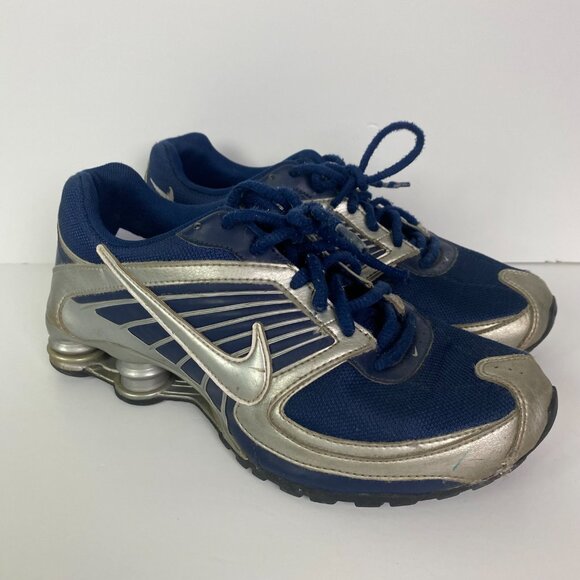 Nike Shox Turbo 8 Shoes Sneakers Boy's Youth 7Y Blue Gray Athletic 344933-402 - Picture 7 of 16